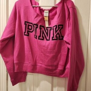 PINK by VS off the shoulder sweatshirt